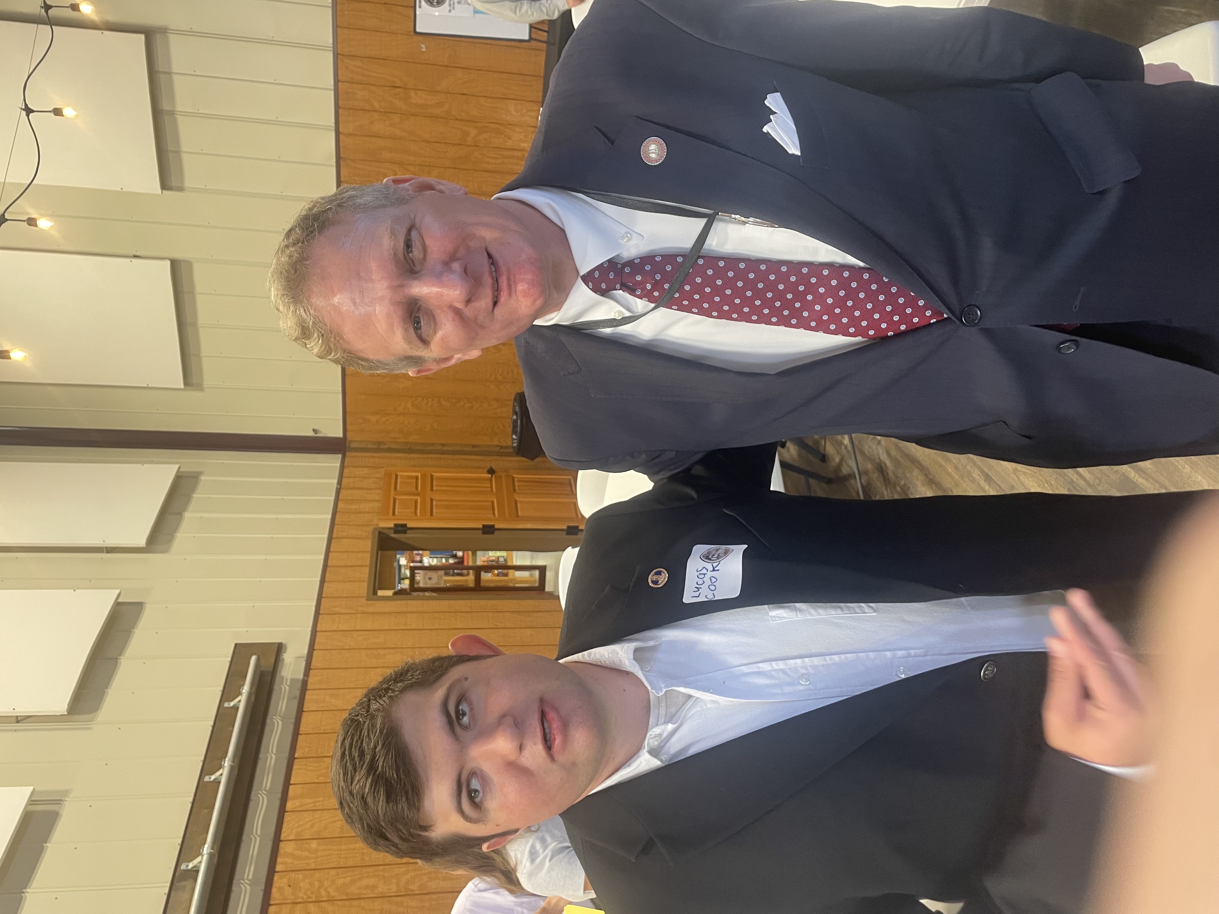 Lucas Cook at a community event